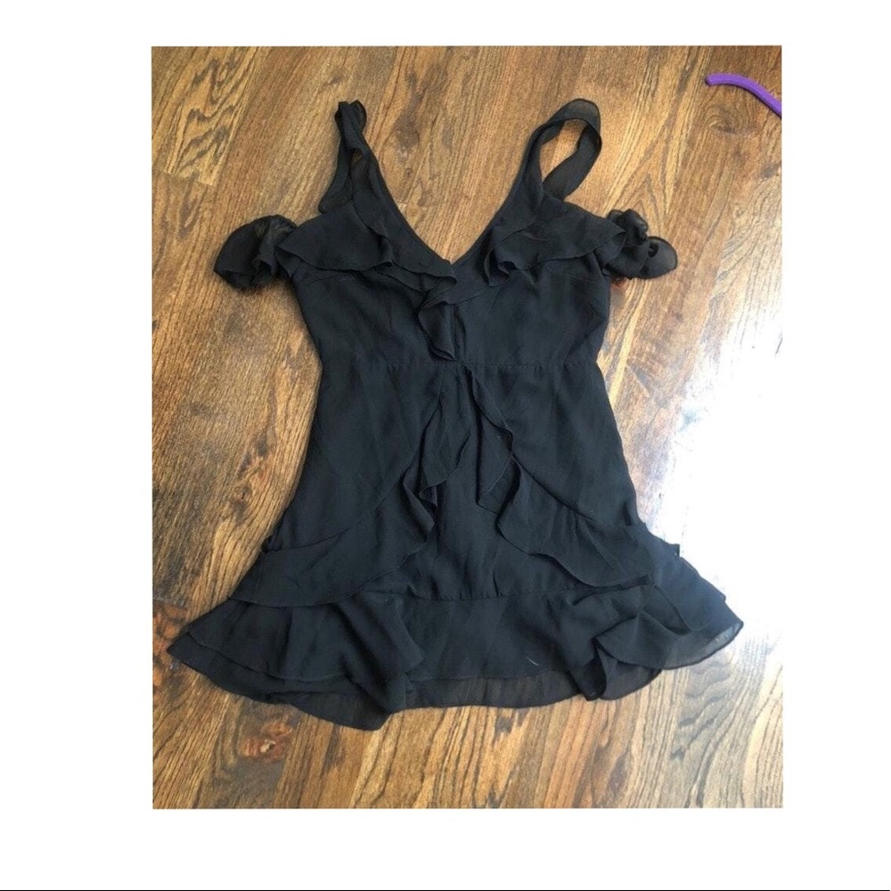 Black Ruffle Dress
